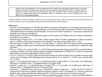 Determina n.6 - PNRR